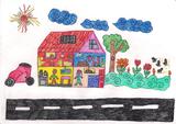 a casa e o carro solares | Rodrigo Alexandre Caetano Bernardino, 7 anos (Escola EBI Infante D. Pedro - Agrup., Penela)